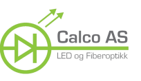 Fiberoptisk lys calco as logo